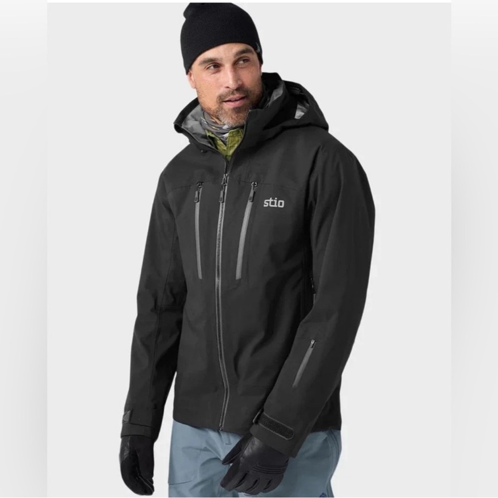 NWT $465 Stio Environ Jacket  Men's Size S Dermizax Abyss Black